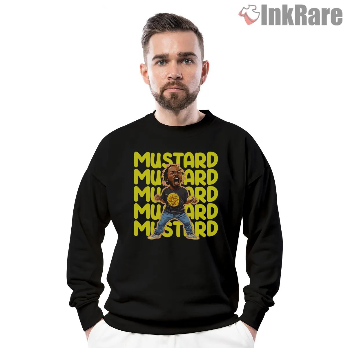 Mustard Mustard Kendrick Lamar Cartoon Shouting Shirt Mustard Mustard Kendrick Lamar Cartoon Shouting Shirt on graphic shirt for men graphic tee
