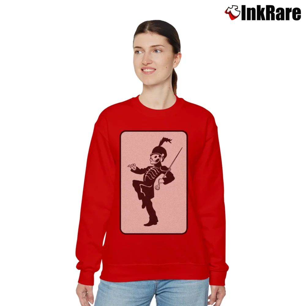 Women’s My Chemical Romance The Black Parade Relaxed Sweatshirt in red | Soft, Laid-Back Vibe