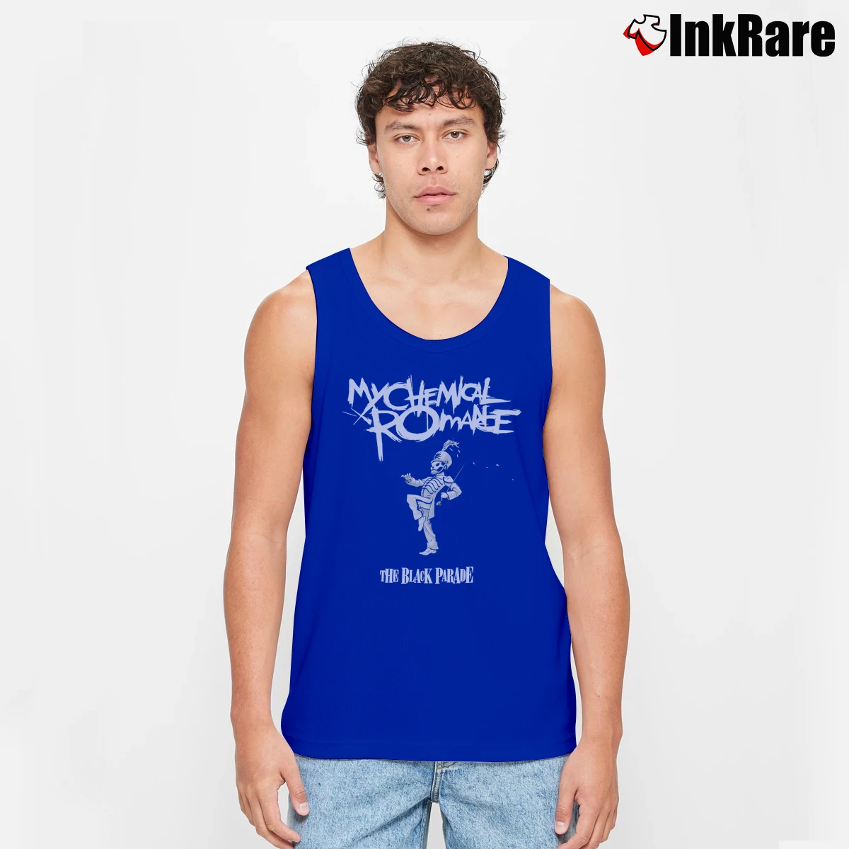 My Chemical Romance The Black Parade Men’s Performance Tank in royal blue – Lightweight Comfort Men’s My Chemical Romance The Black Parade Tank Top in royal blue | Breathable, Active-Friendly Design
