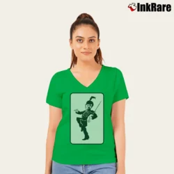 Women’s My Chemical Romance The Black Parade V-Neck Tee in irish green | Chic Neckline, Soft Texture
