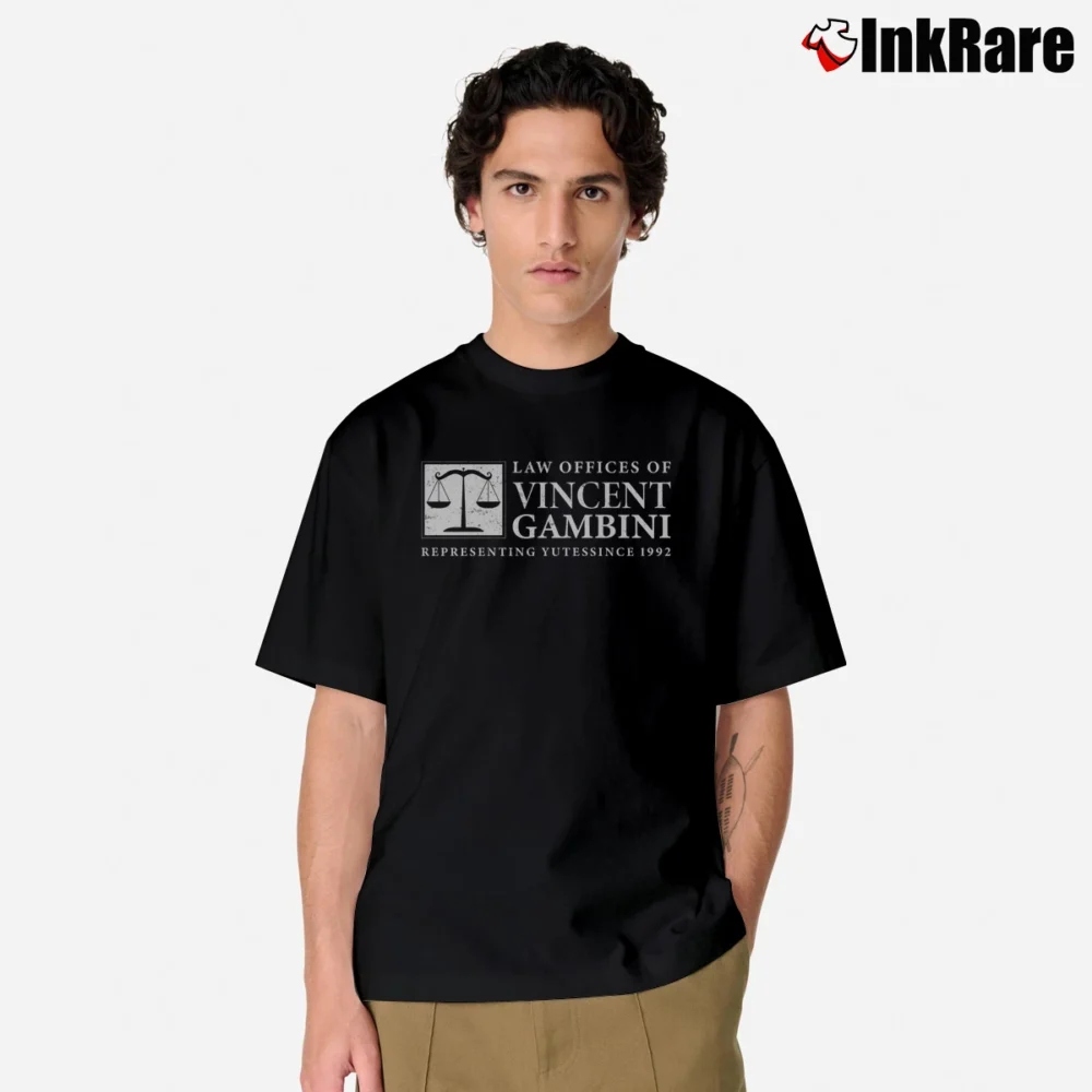 Men’s My Cousin Vinny Law Office Of Vincent Gambini Classic T-Shirt in black | Soft, Breathable Everyday Wear