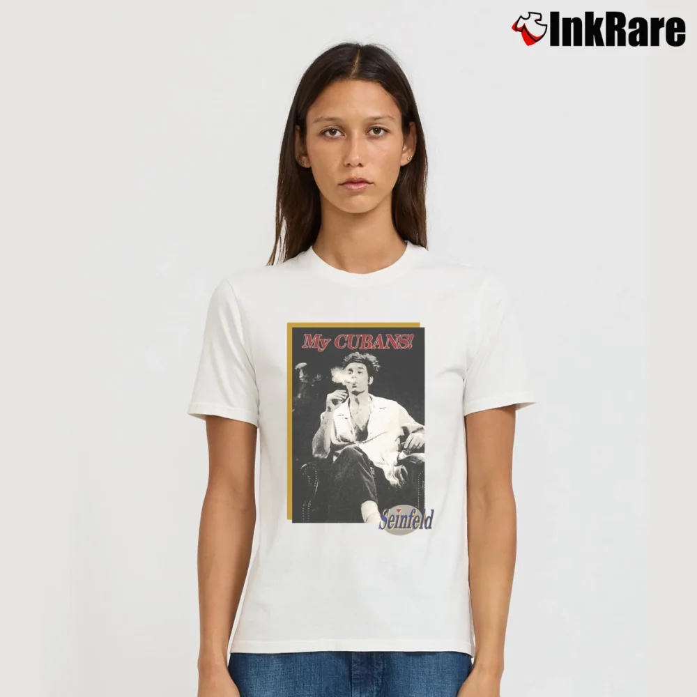 Women’s My Cubans Seinfeld Kramer T-Shirt in white | Soft, Flattering Fit