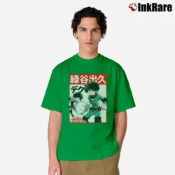 Men’s My Hero Academia Deku Kanji Classic T-Shirt in irish green | Soft, Breathable Everyday Wear