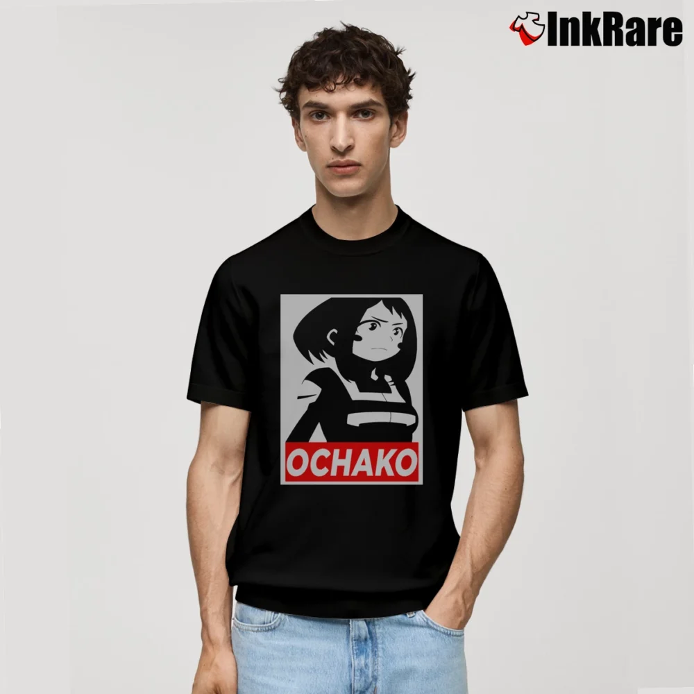 Men’s My Hero Academia Ochako Uraraka Classic T-Shirt in black | Soft, Breathable Everyday Wear