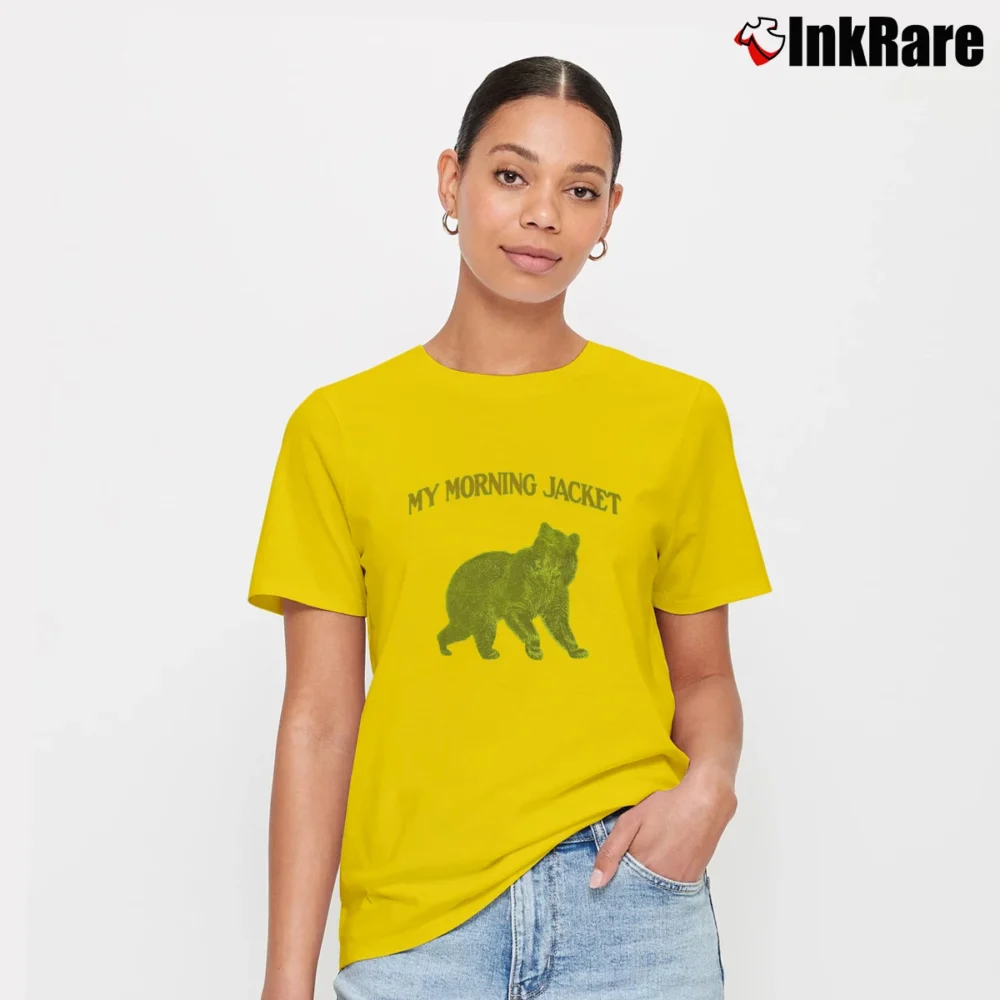 Women’s My Morning Jacket Bear T-Shirt in yellow | Soft, Flattering Fit