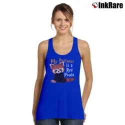 Women’s My Patronus Is Red Panda Magic Tank Top in royal blue | Lightweight, Movement-Friendly
