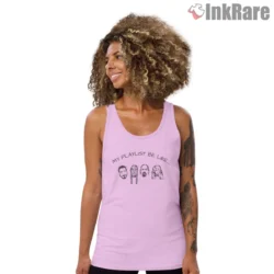 Light pink tank top for warm days and festivals