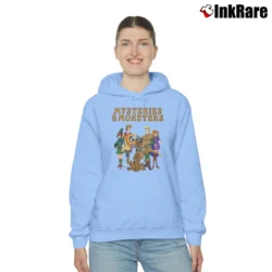 Women’s Mysteries And Monsters Scooby Doo Dungeons And Dragons Cozy Hoodie in light blue | Warm, Structured, Stylish