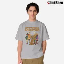 Men’s Mysteries And Monsters Scooby Doo Dungeons And Dragons Classic T-Shirt in sport grey | Soft, Breathable Everyday Wear