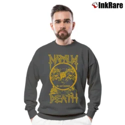 Men’s napalm death the peel sessions grindcore music Crewneck Sweatshirt in charcoal | Cozy Fabric, Clean Style