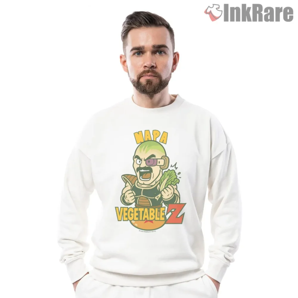 Nappa Angry Veggie Parody Shirt on graphic shirt for men graphic tee