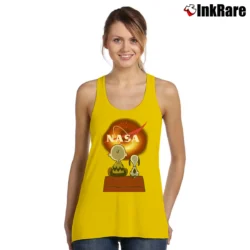 Women’s NASA Black Hole M87 Snoopy Science Fan Tank Top in yellow | Lightweight, Movement-Friendly