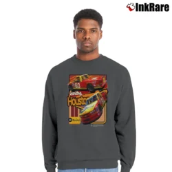 Men’s Nascar Truck Series Andy Houston Cat 60 Crewneck Sweatshirt in charcoal | Cozy Fabric, Clean Style