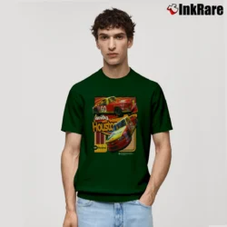 Men’s Nascar Truck Series Andy Houston Cat 60 Classic T-Shirt in forest green | Soft, Breathable Everyday Wear
