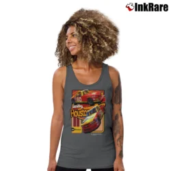 Women’s Nascar Truck Series Andy Houston Cat 60 Tank Top in charcoal | Lightweight, Movement-Friendly