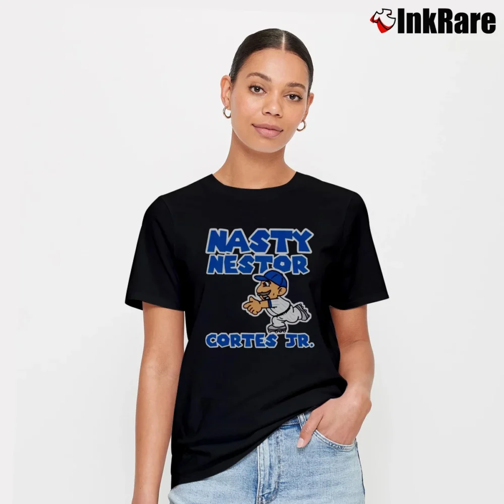 Women’s Nasty Nestor Cortes Jr. New York Yankees Signature T-Shirt in black | Soft, Flattering Fit