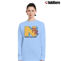 Women’s National Public Radio Long-Sleeve Top in light blue | Sleek, Versatile, All-Season