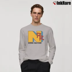 Men’s National Public Radio Long-Sleeve Shirt in sport grey | Sleek, Lightweight, Year-Round Wear