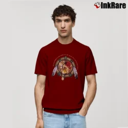 Men’s Native American Drum Solo Peace Classic T-Shirt in maroon | Soft, Breathable Everyday Wear