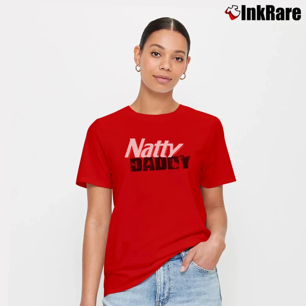 Women’s Natty Daddy Graphic Signature T-Shirt in red | Soft, Flattering Fit