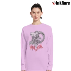 Women’s Nature Is Metal Mr. Self Destruct Long-Sleeve Top in light pink | Sleek, Versatile, All-Season