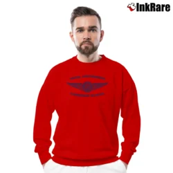 Men’s Naval Aircrewman Candidate School Crewneck Sweatshirt in red | Cozy Fabric, Clean Style