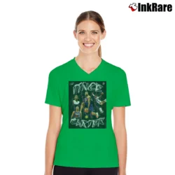 Women’s nba legend vince carter for Basketball Fans V-Neck Tee in irish green | Chic Neckline, Soft Texture
