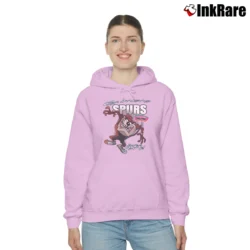 Women’s NBA San Antonio Spurs Taz Looney Tunes Cozy Hoodie in light pink | Warm, Structured, Stylish