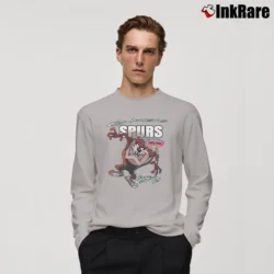 Men’s NBA San Antonio Spurs Taz Looney Tunes Long-Sleeve Shirt in sport grey | Sleek, Lightweight, Year-Round Wear
