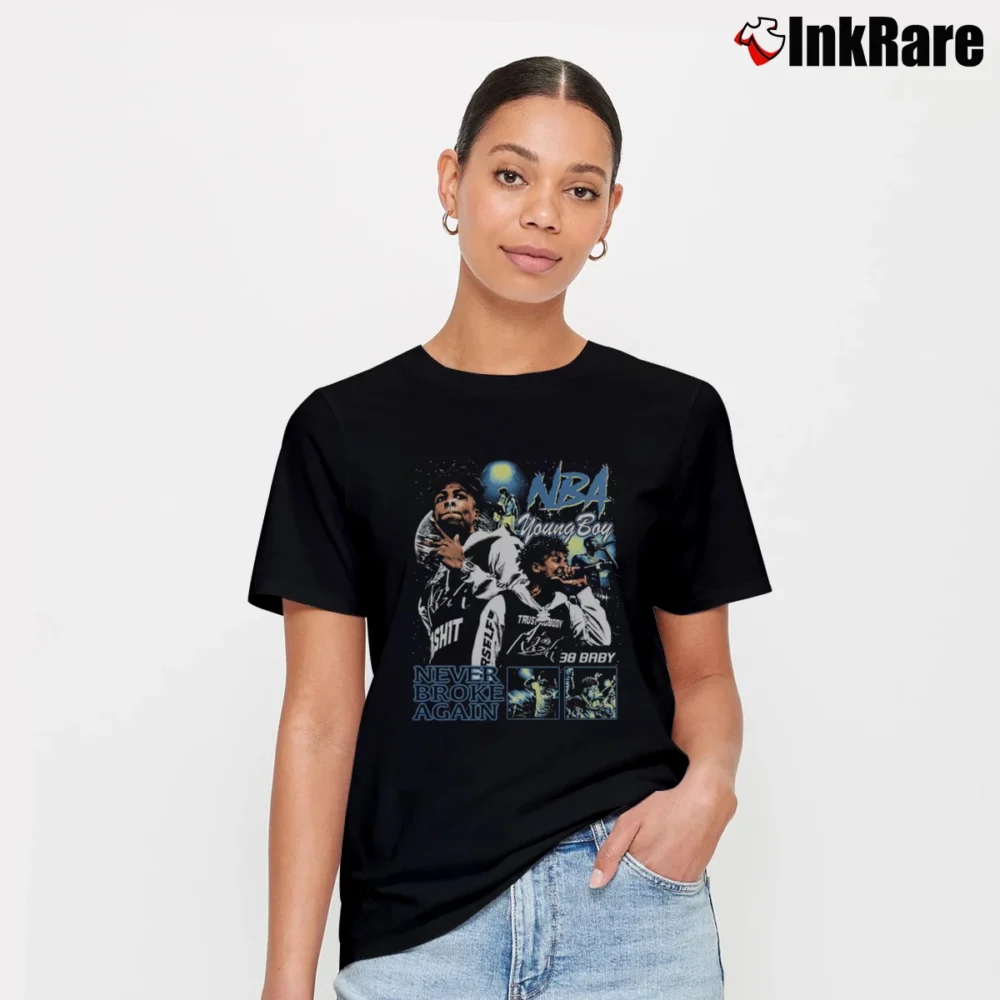 Women’s NBA YoungBoy Never Broke Again Signature T-Shirt in black | Soft, Flattering Fit