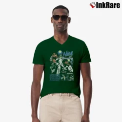 Men’s NBA YoungBoy Never Broke Again V-Neck Tee in forest green | Sharp, Breathable, Everyday Staple