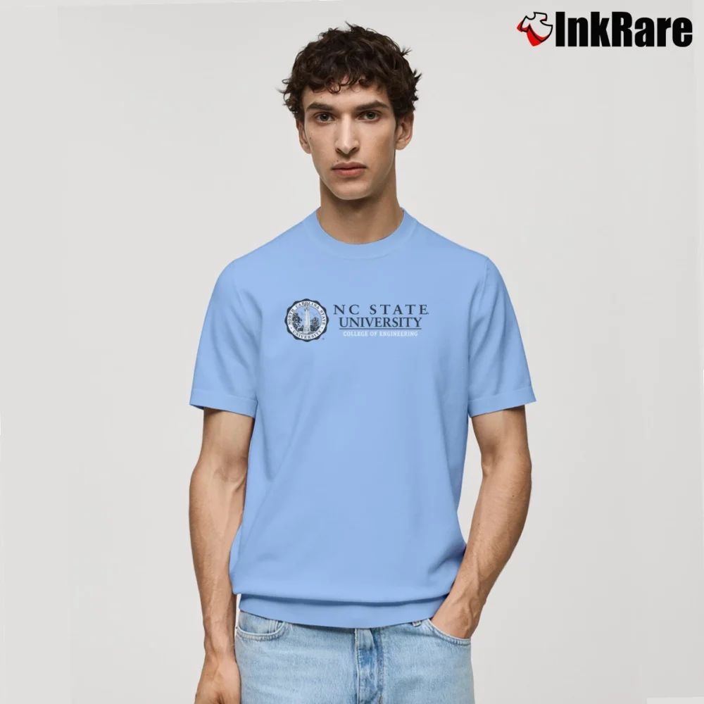 Men’s Nc State University College Of Engineering Classic T-Shirt in light blue | Soft, Breathable Everyday Wear