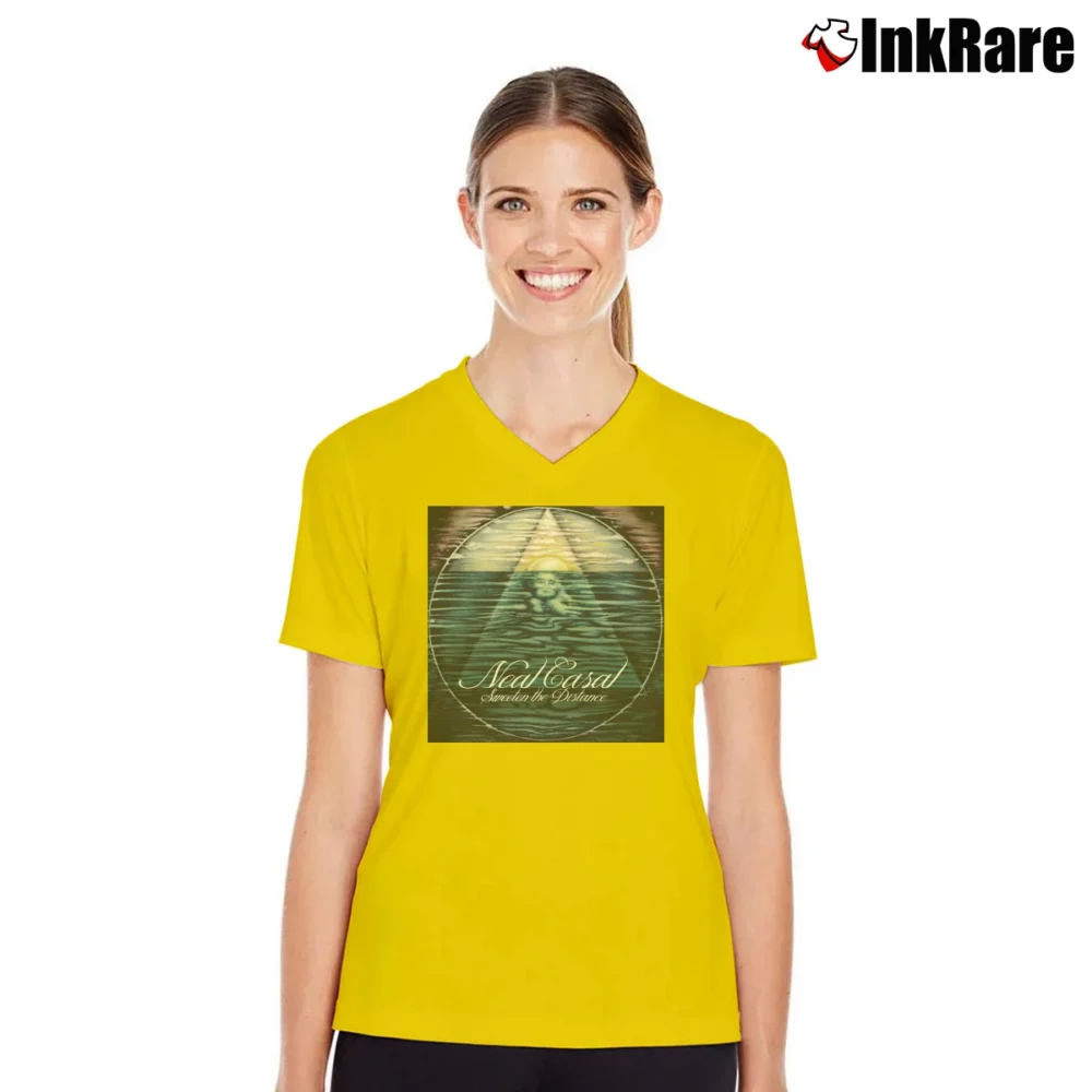 Women’s Neal Casal Sweeten The Distance V-Neck Tee in yellow | Chic Neckline, Soft Texture