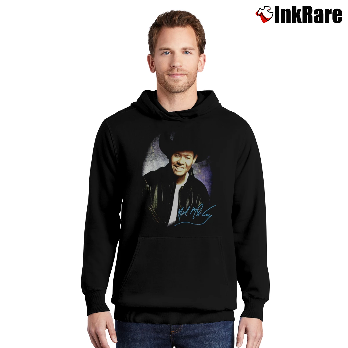 Men’s Neal McCoy Pullover Hoodie in black | Cozy, Durable, Modern Fit