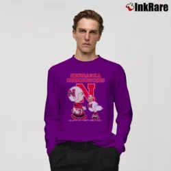 Men’s Nebraska Cornhuskers Peanuts Movie Long-Sleeve Shirt in purple | Sleek, Lightweight, Year-Round Wear