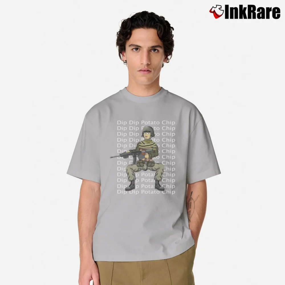 Men’s Neebs Gaming Dip Dip Potato Chip Classic T-Shirt in sport grey | Soft, Breathable Everyday Wear