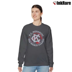 Women’s Negro League Kc Monarchs Champs Relaxed Sweatshirt in charcoal | Soft, Laid-Back Vibe
