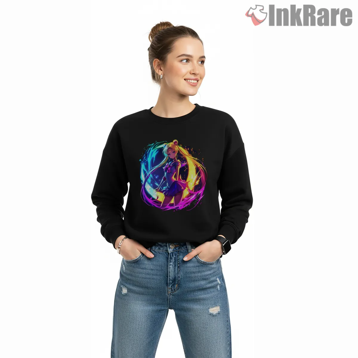 Neon Aura Magical Girl Cosmic Energy Shirt Neon Aura Magical Girl Cosmic Energy Shirt on graphic shirt for women graphic tee