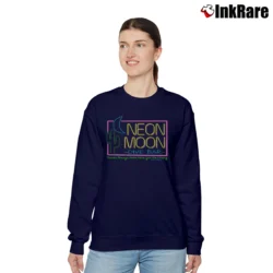 Women’s Neon Moon Country Music Relaxed Sweatshirt in navy | Soft, Laid-Back Vibe