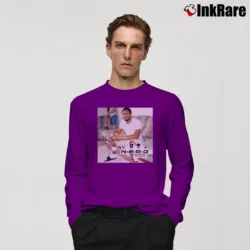 Men’s Nerd In Search Of Long-Sleeve Shirt in purple | Sleek, Lightweight, Year-Round Wear