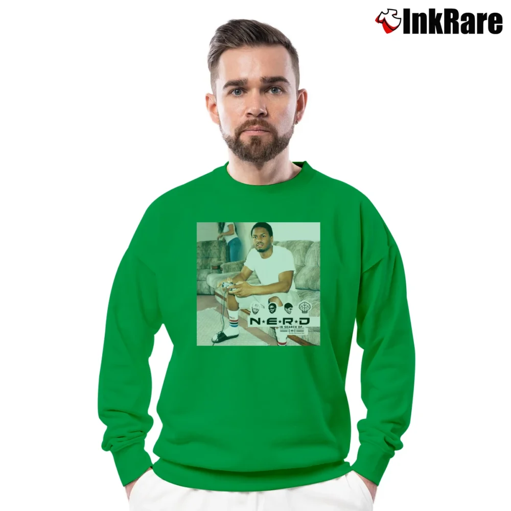 Men’s Nerd In Search Of Crewneck Sweatshirt in irish green | Cozy Fabric, Clean Style