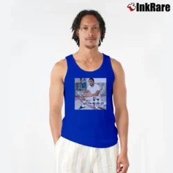 Men’s Nerd In Search Of Tank Top in royal blue | Breathable, Active-Friendly Design