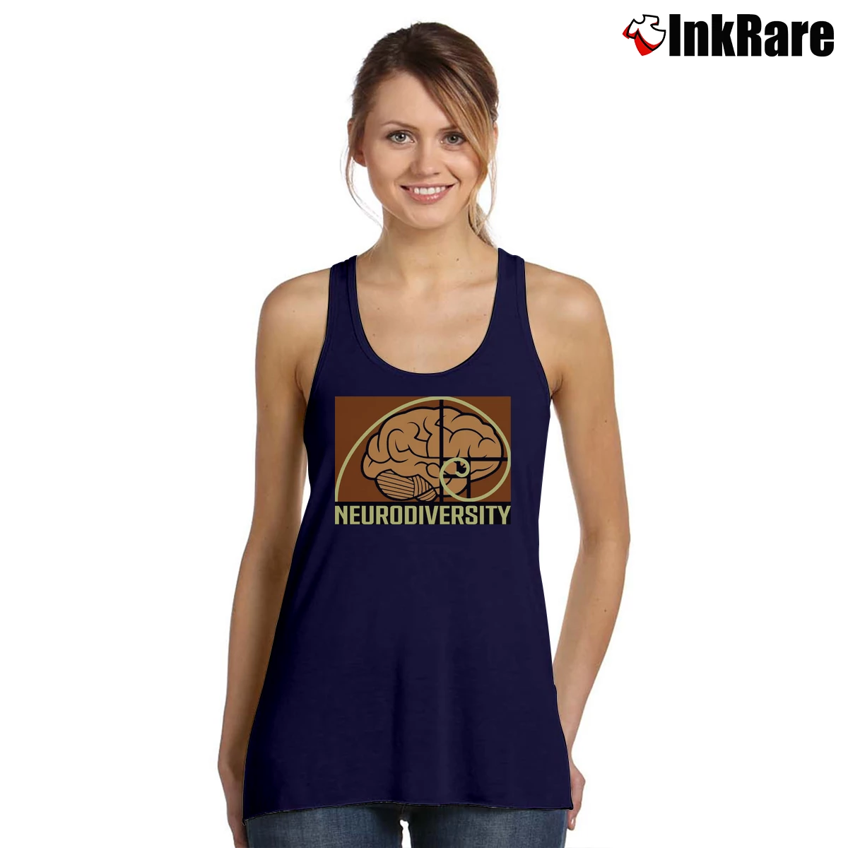 neurodiversity Women’s Essential Tank in navy – Summer Ready Women’s neurodiversity Tank Top in navy | Lightweight, Movement-Friendly