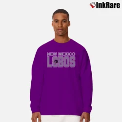 Men’s New Mexico Lobos University Mascot 80s Red Long-Sleeve Shirt in purple | Sleek, Lightweight, Year-Round Wear