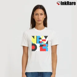 Women’s New Order Album Promo Tour Signature T-Shirt in white | Soft, Flattering Fit