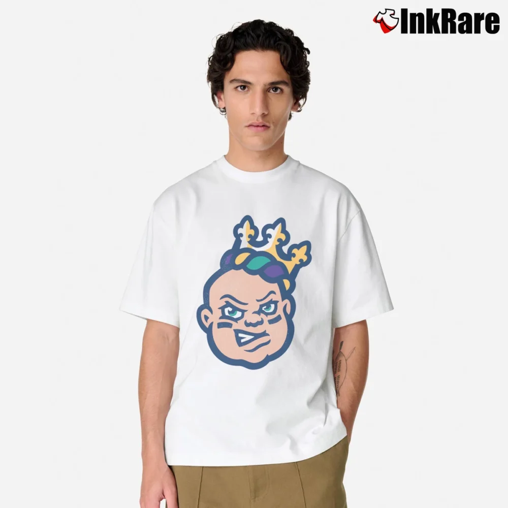 Men’s New Orleans Baby Cakes Club Logo Classic T-Shirt in white | Soft, Breathable Everyday Wear
