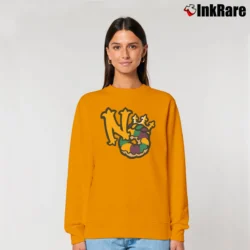 Women’s New Orleans Baby Cakes Logo Tech Relaxed Sweatshirt in orange | Soft, Laid-Back Vibe