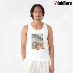 Men’s New Orleans Disney Magic Kingdom Mickey Goofy Disney Tank Top in white | Breathable, Active-Friendly Design