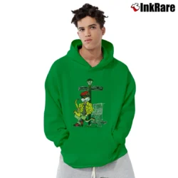 Men’s New Orleans Jazz Cat Bourbon St Pullover Hoodie in irish green | Cozy, Durable, Modern Fit