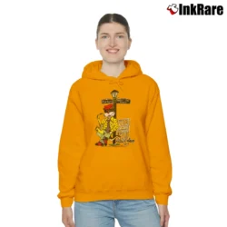 Women’s New Orleans Jazz Cat Bourbon St Cozy Hoodie in orange | Warm, Structured, Stylish